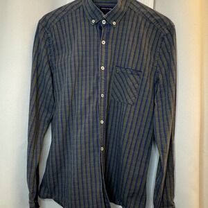 Giorgio Di Mare Yachting Collection Plaid Button Down Shirt Mens XL‎ Regular Fit